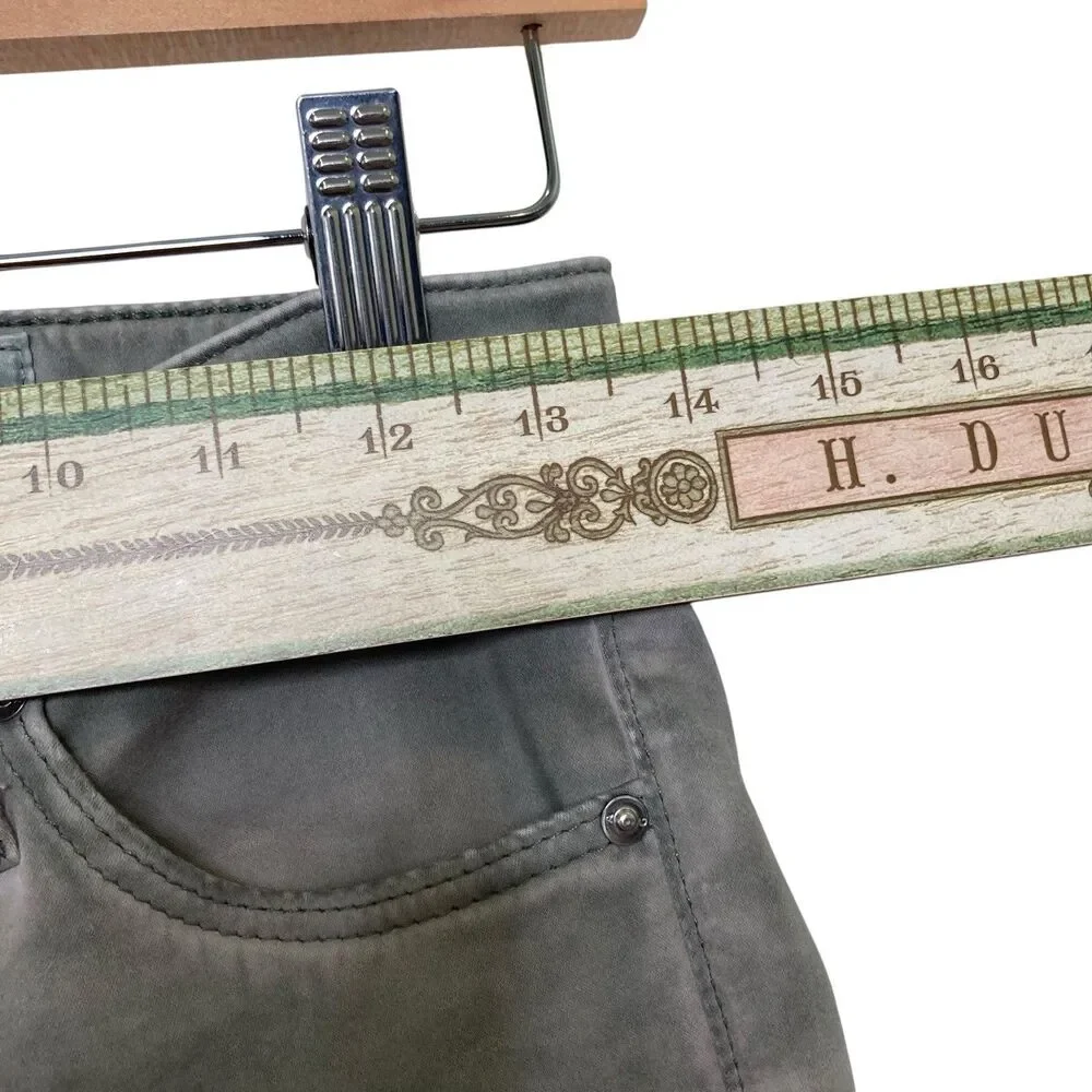 Adriano Goldschmied Anthropologie The Prima Crop Cigarette Jeans Pants Gray 26 - Picture 7 of 12